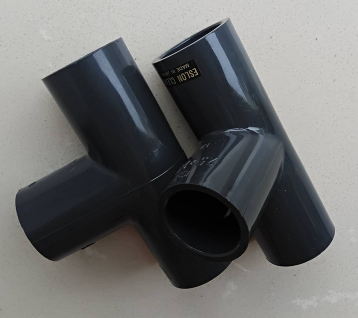  clean-pvc超纯用正三通 等径塑料三通
